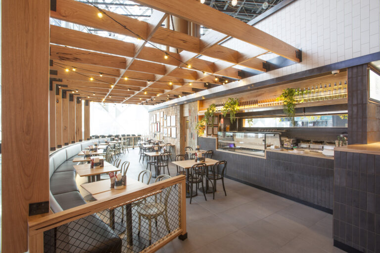Grilld Restaurant Fitout Melbourne with Seating