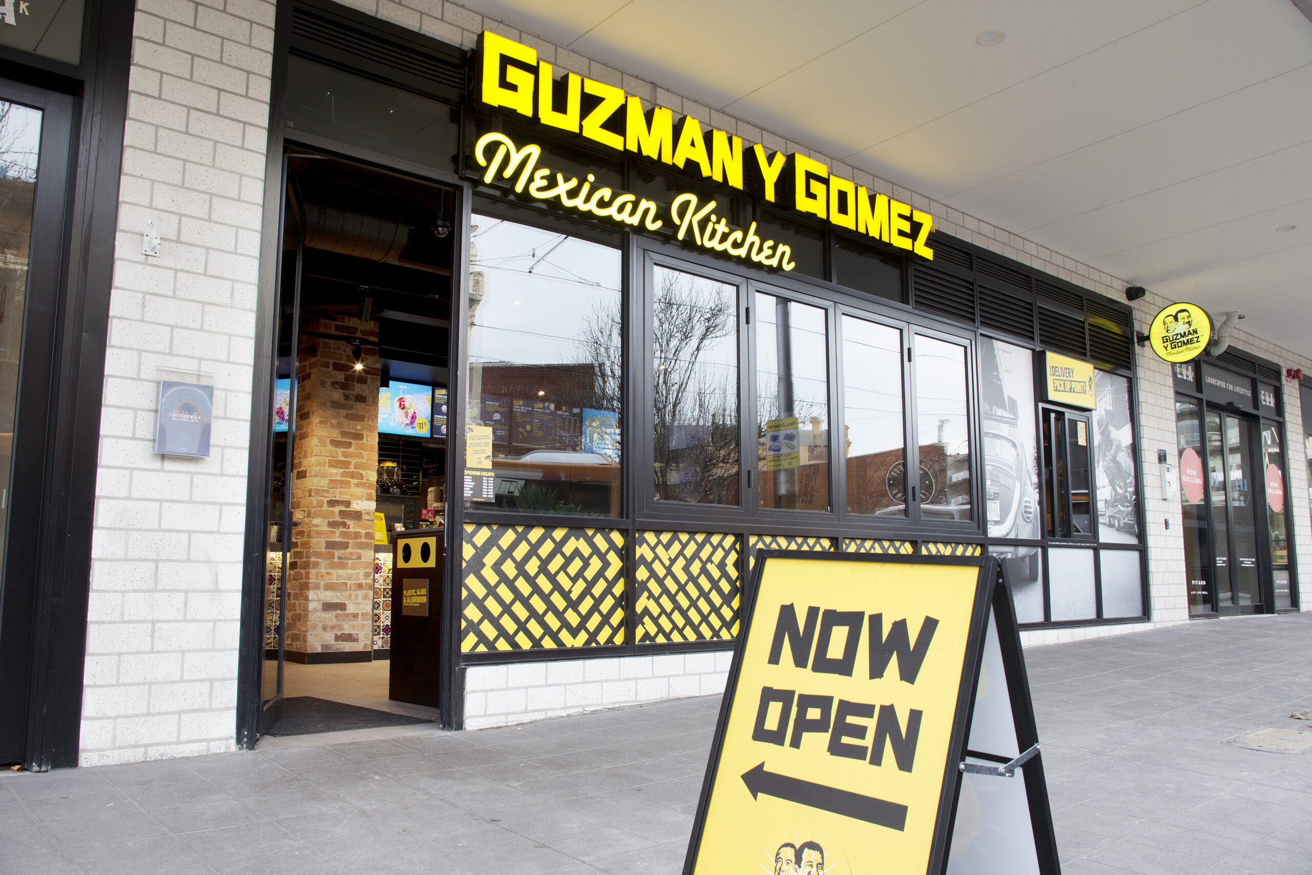 Guzman Y Gomez Shop Fitout Melbourne Design Front of Store