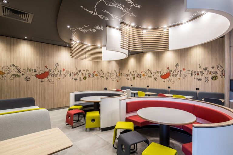 McDonalds Restaurant Seating Fitout Adelaide