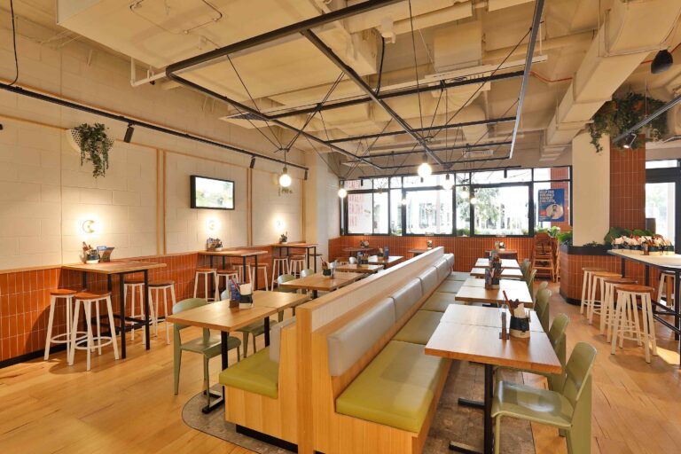 Grilld Whitford City Restaurant Shopfitting inside Dining Area